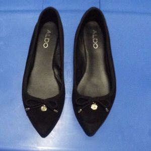 Flat Black Suede Shoes